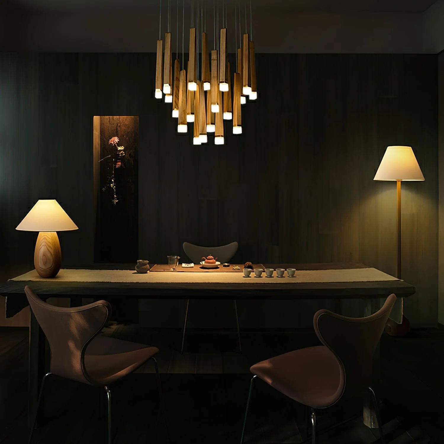 Armarila Firewood Stick Wood Chandelier - Image 15