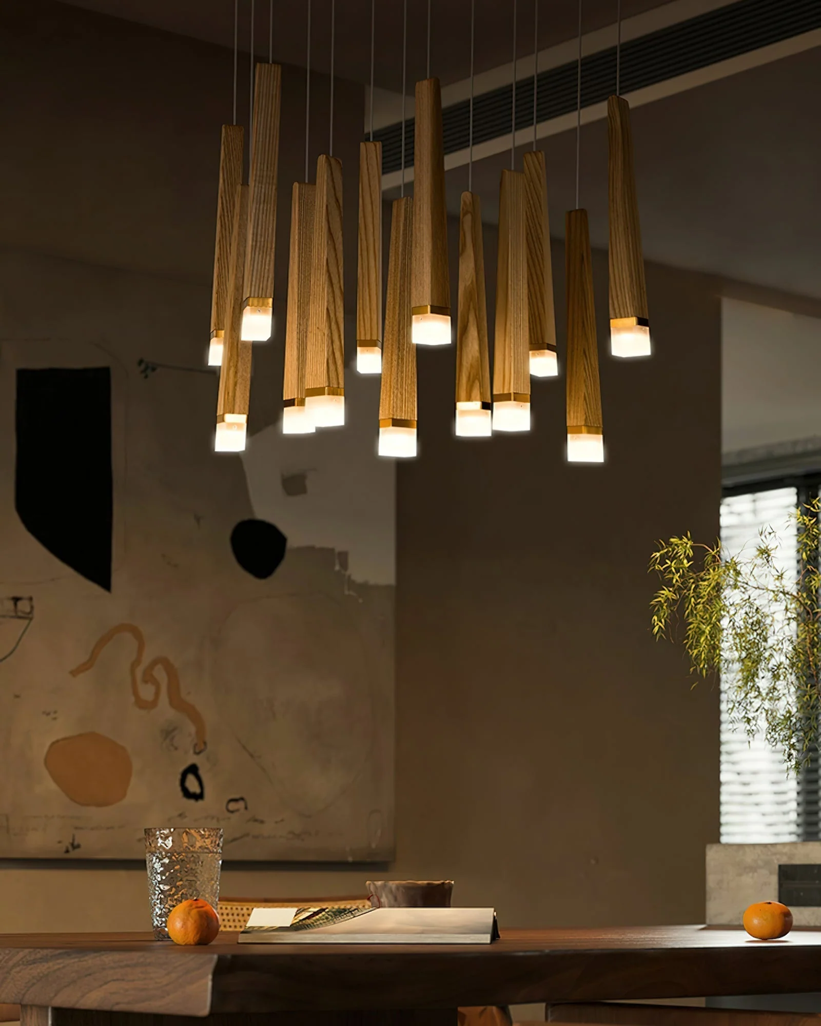 Armarila Firewood Stick Wood Chandelier - Image 2
