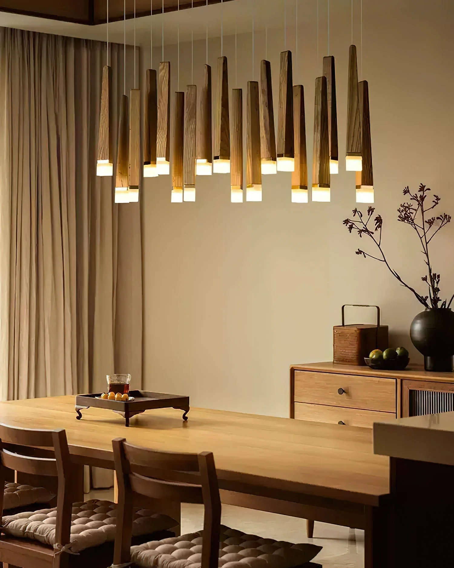 Armarila Firewood Stick Wood Chandelier - Image 3