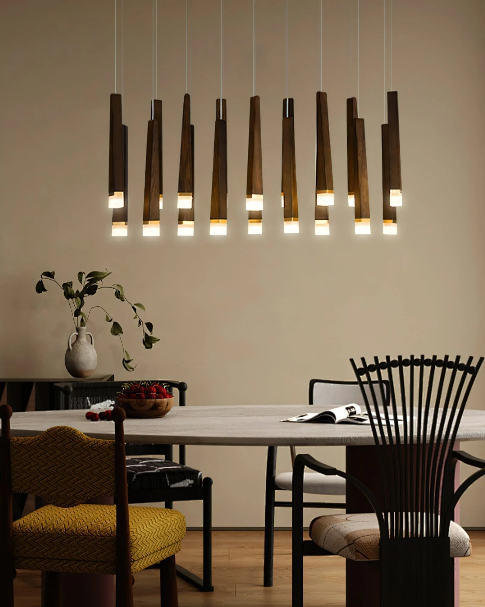 Armarila Firewood Stick Wood Chandelier - Image 5
