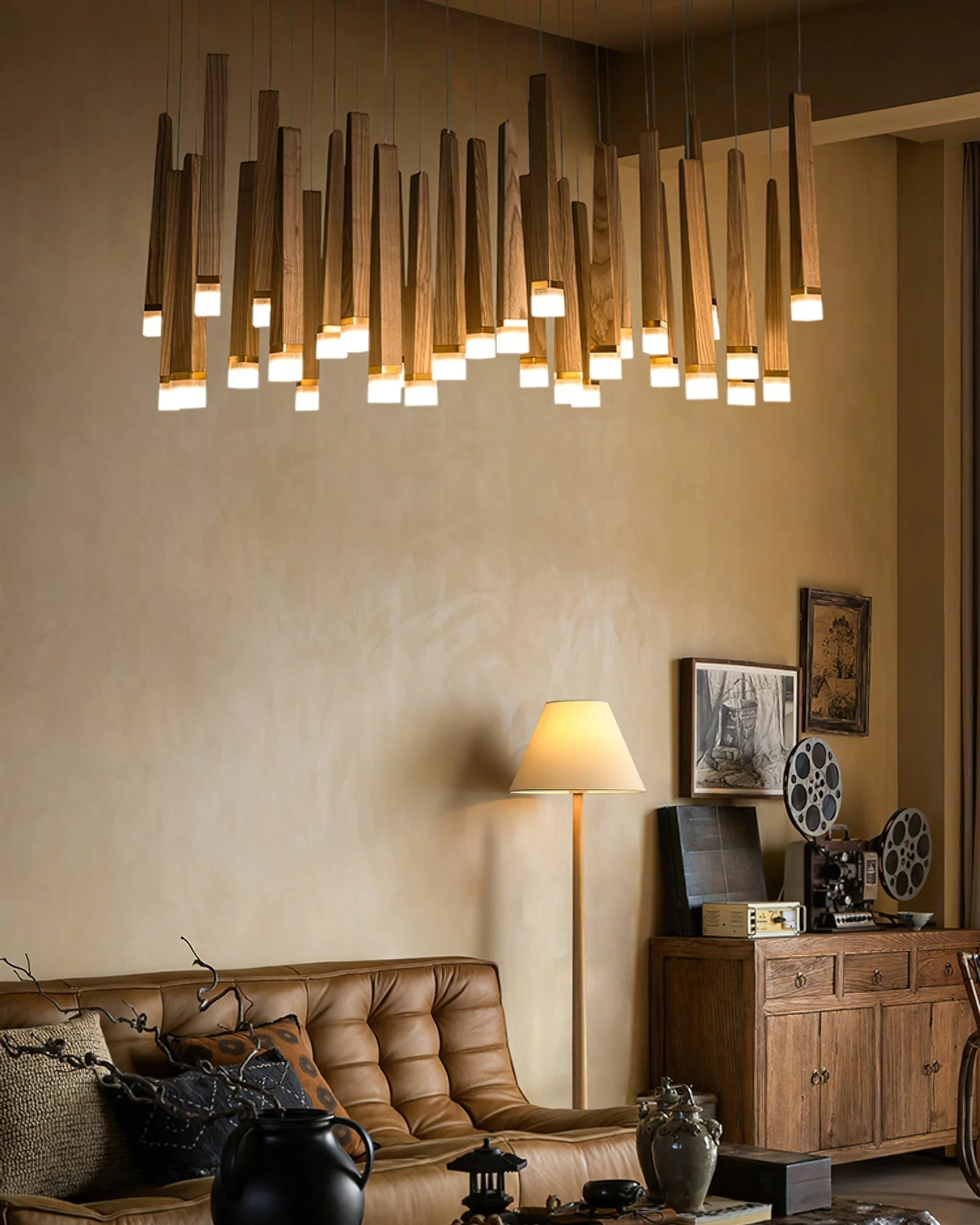 Armarila Firewood Stick Wood Chandelier - Image 6