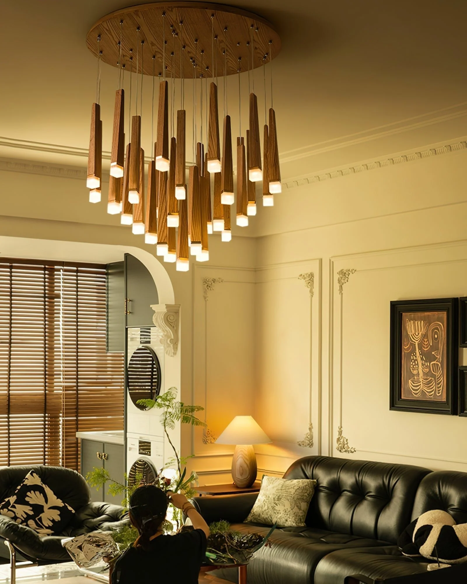 Armarila Firewood Stick Wood Chandelier - Image 76