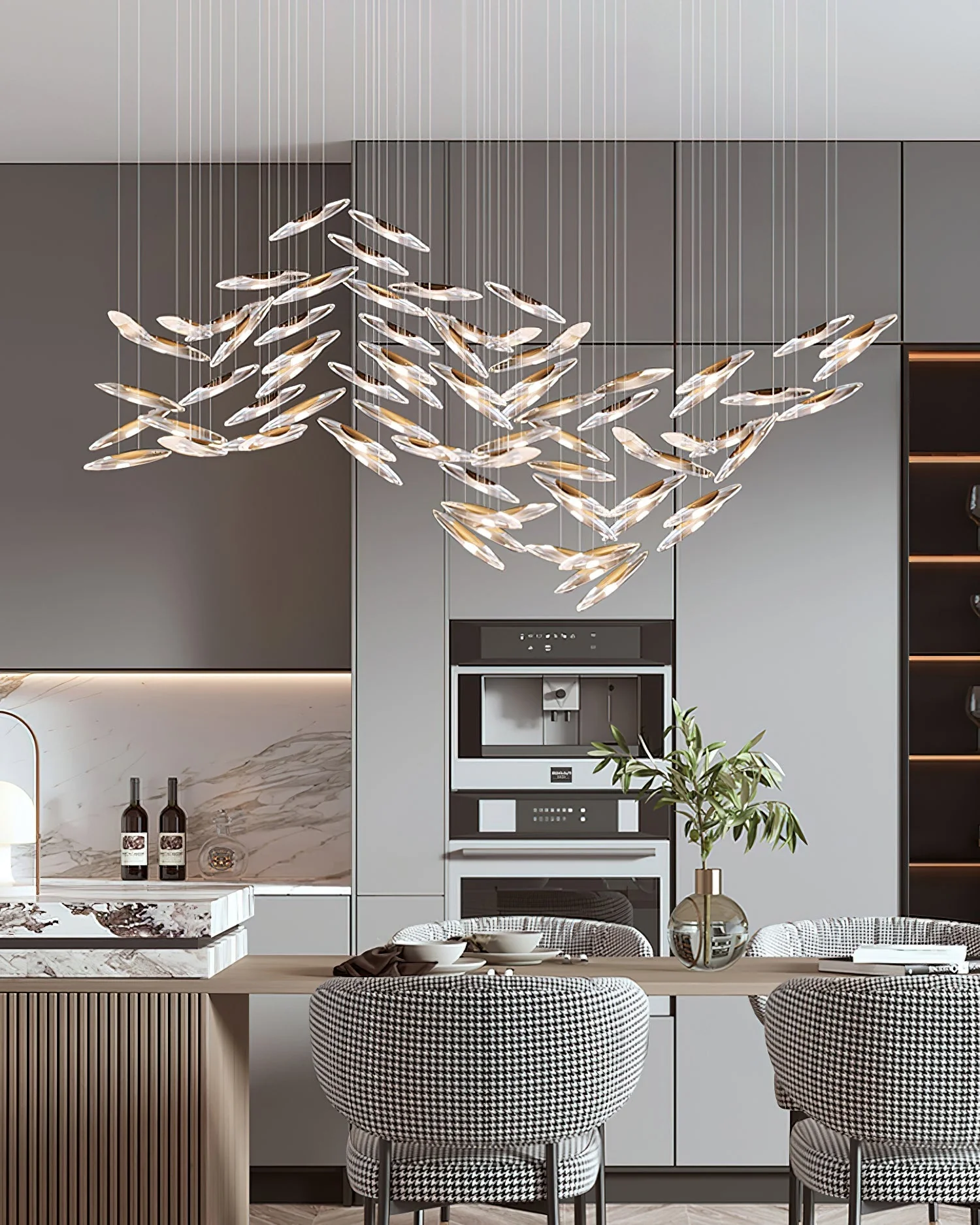 Armira Luxury Moonlight Whispers Glass Chandelier - Image 19