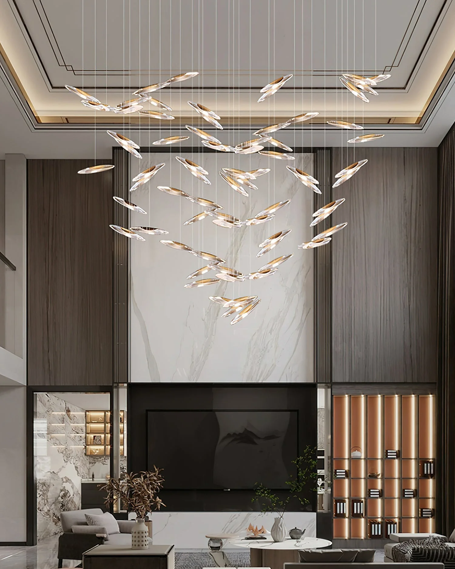Armira Luxury Moonlight Whispers Glass Chandelier - Image 25