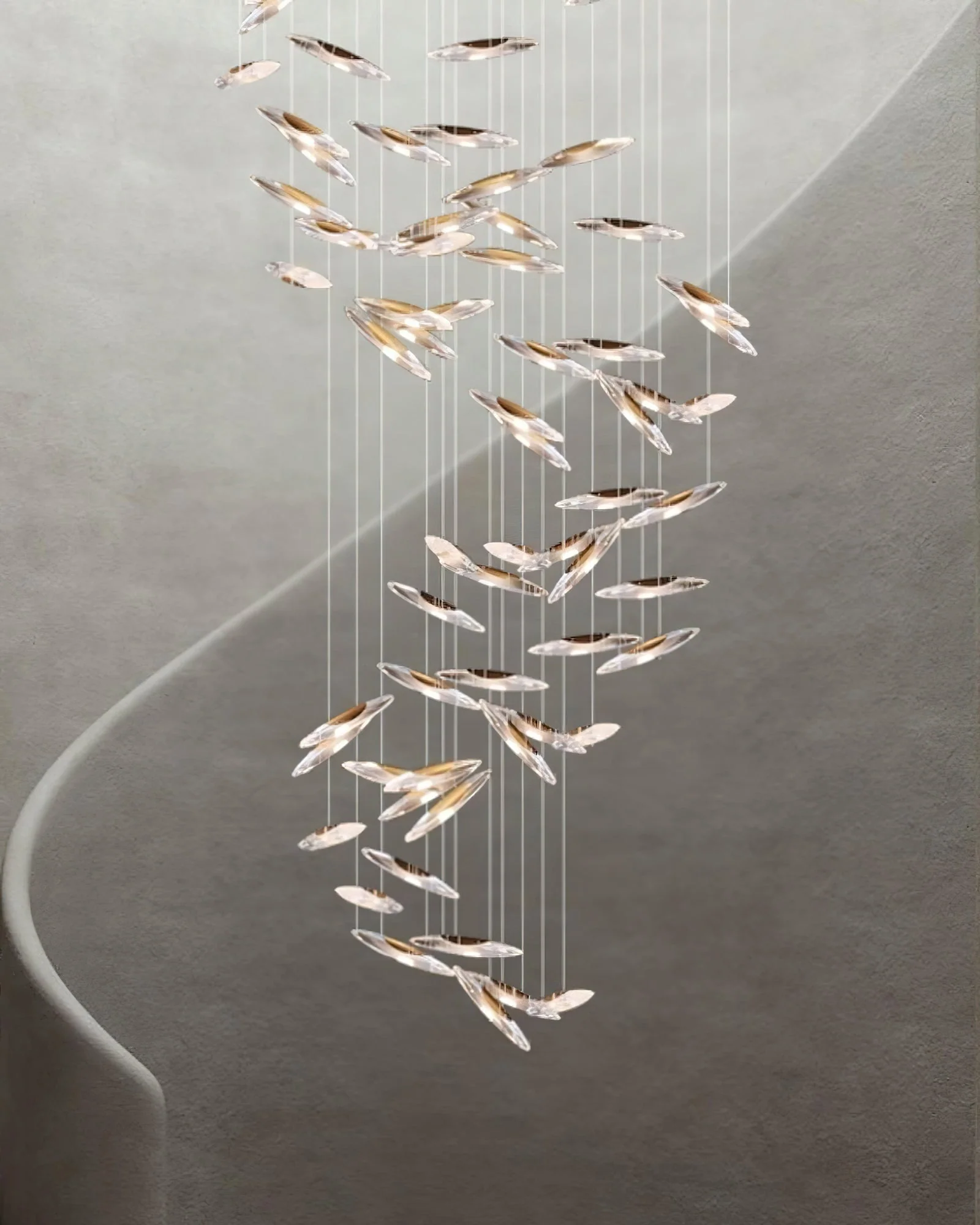 Armira Luxury Moonlight Whispers Glass Chandelier - Image 27