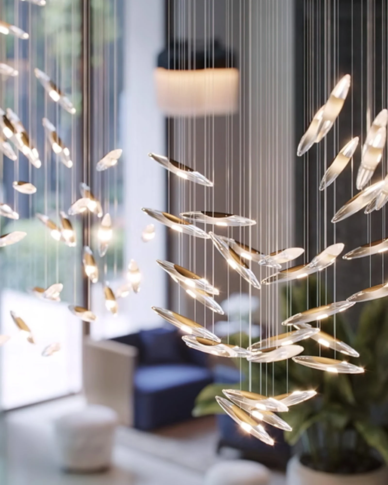 Armira Luxury Moonlight Whispers Glass Chandelier - Image 32