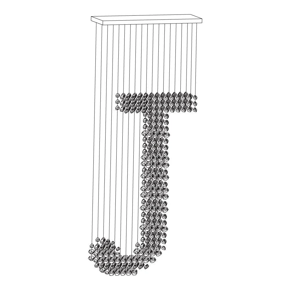 Arsilus Charcoal Stone Cascade Chandeliers J - Image 8