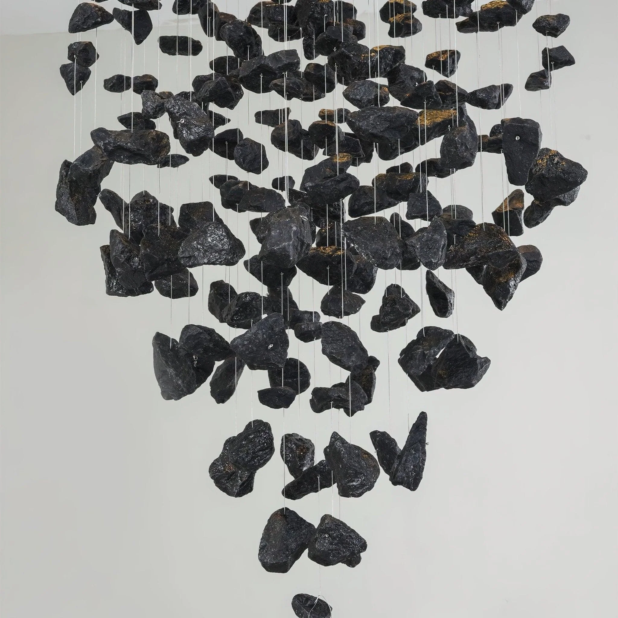 Arsilus Charcoal Stone Cascade Chandeliers L - Image 4