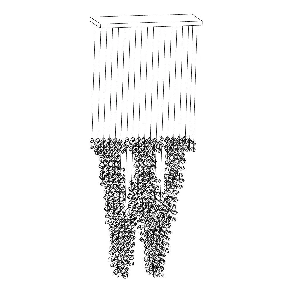 Arsilus Charcoal Stone Cascade Chandeliers W - Image 8