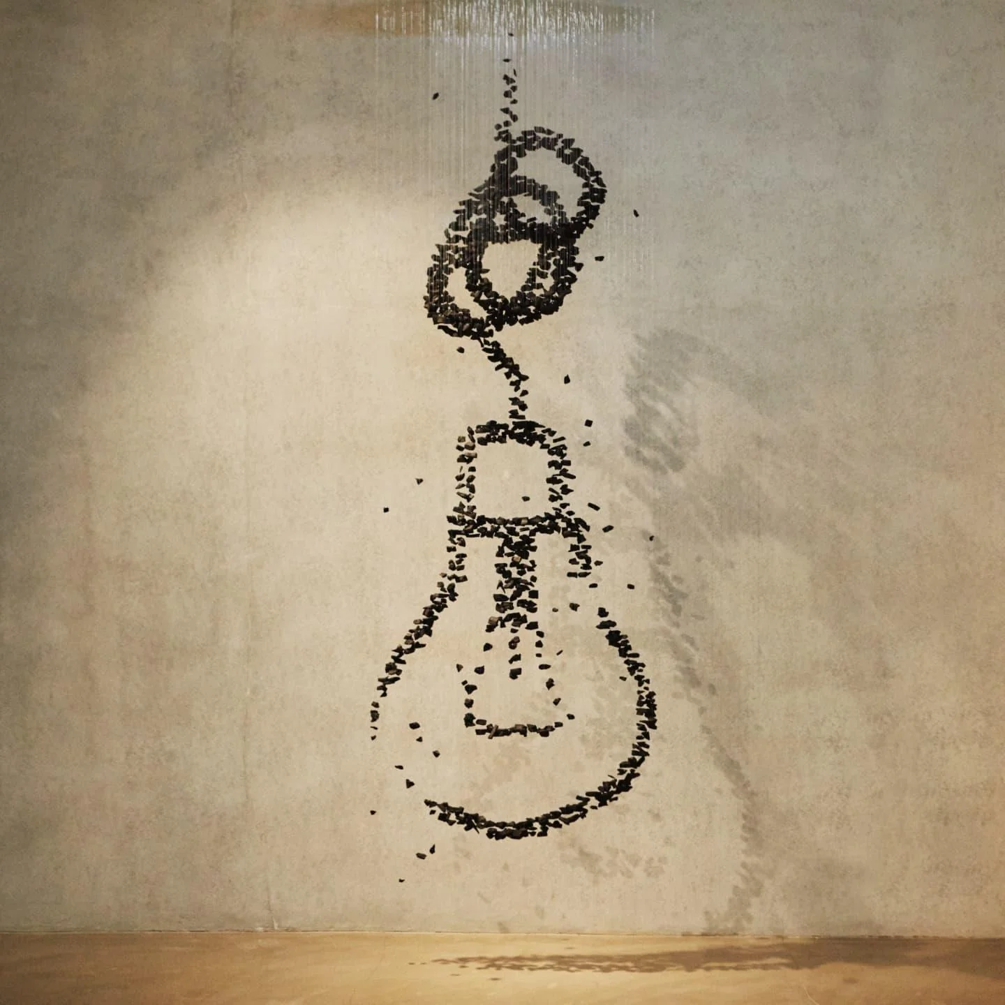 Arsilus Charcoal  Stone Sculptural Chandelier  Letter S to Z - Image 13
