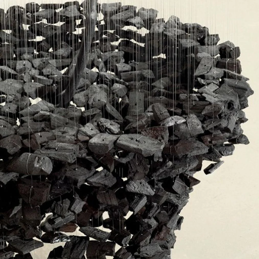 Arsilus Charcoal  Stone Sculptural Chandelier  Letter S to Z - Image 26