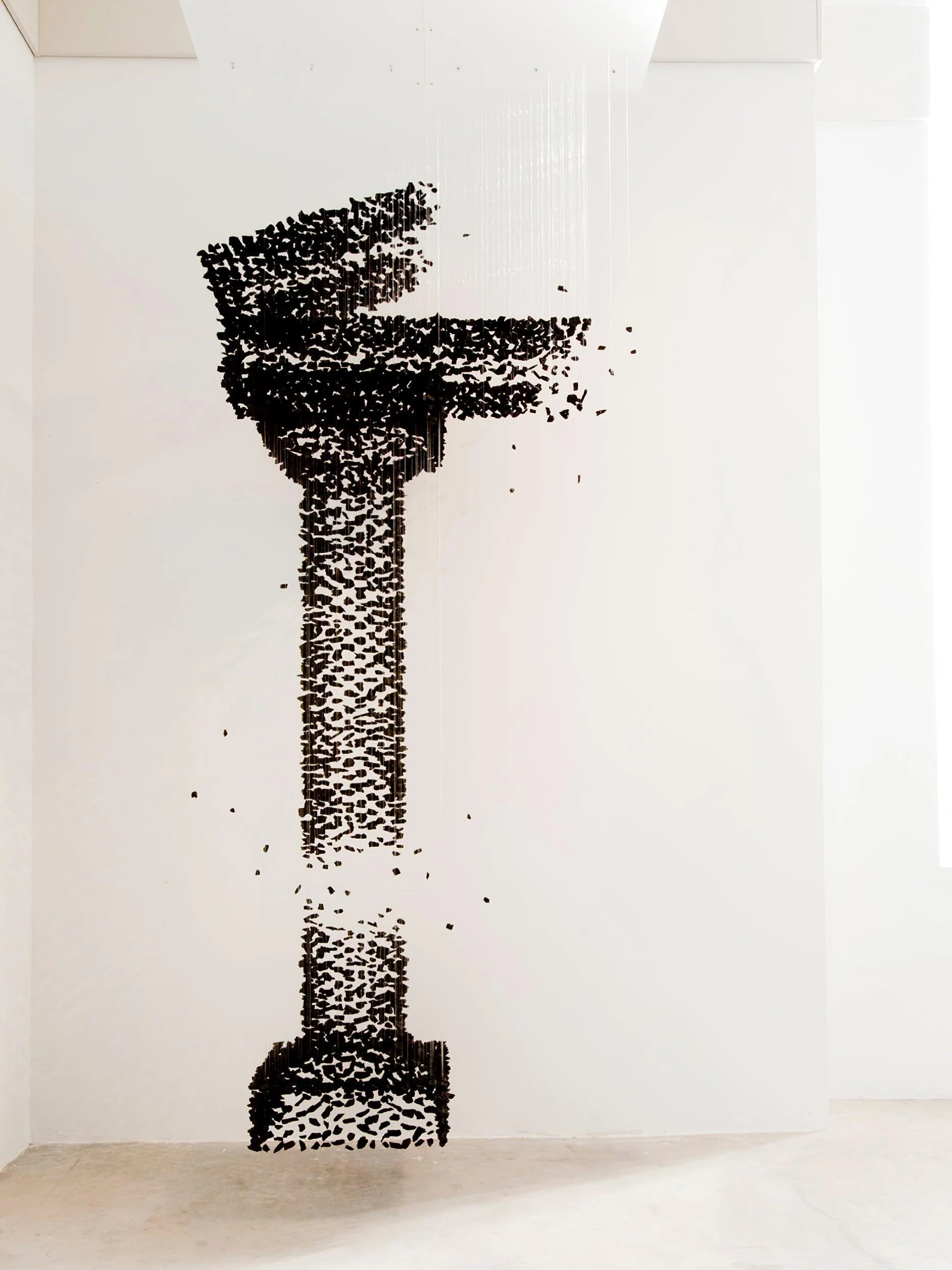 Arsilus Charcoal  Stone Sculptural Chandelier  Letter S to Z - Image 37
