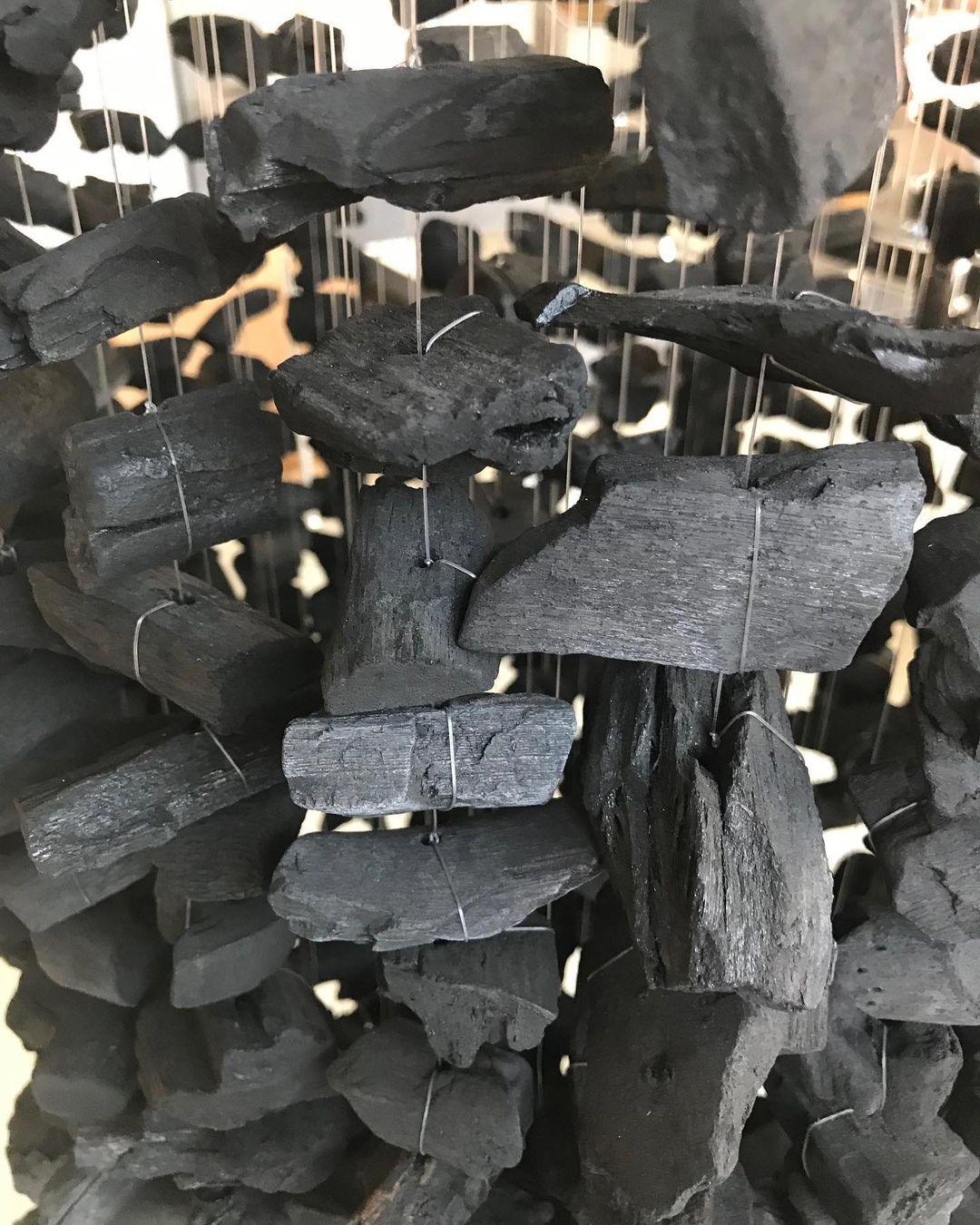 Arsilus Charcoal  Stone Sculptural Chandelier  Letter S to Z - Image 46