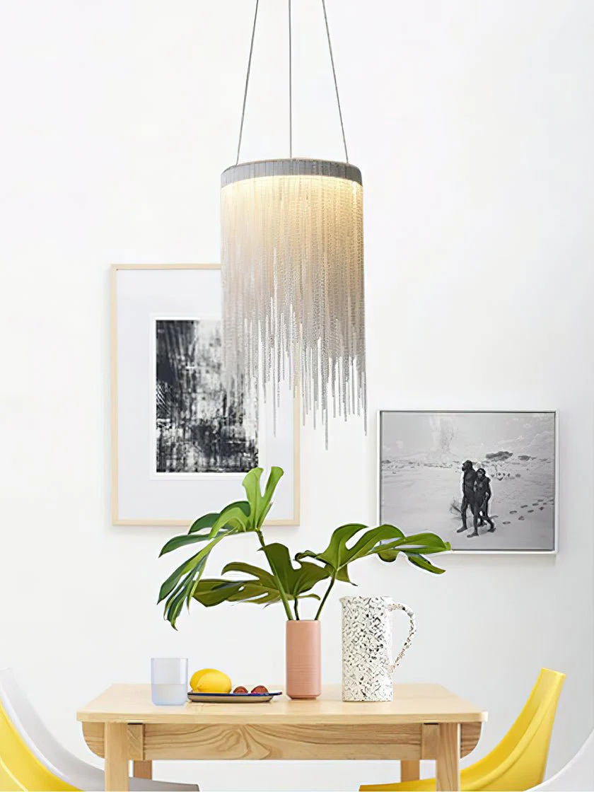 Arsoliel Postmodern Luxury Chain Tassel Pendant Light - Image 10