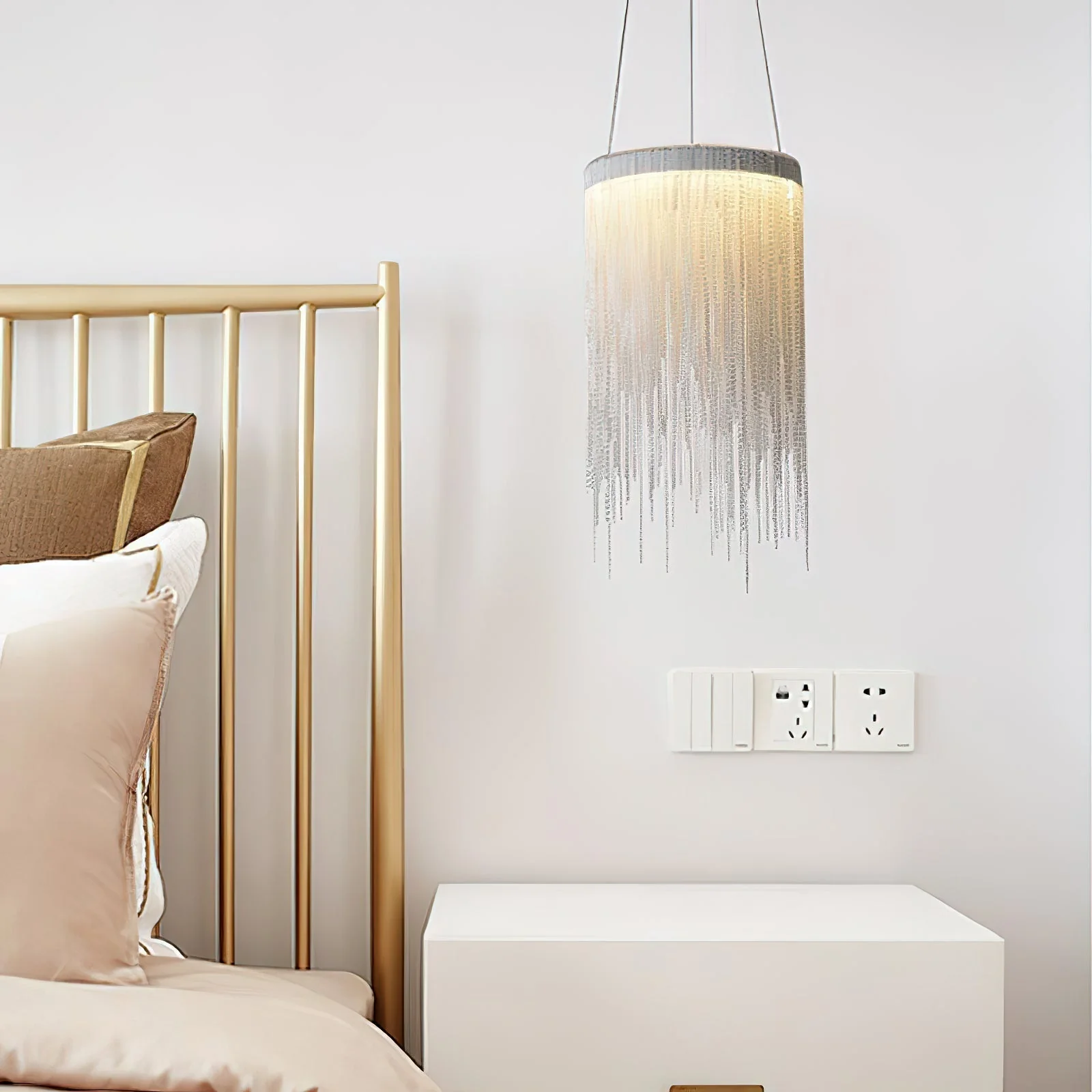 Arsoliel Postmodern Luxury Chain Tassel Pendant Light - Image 2