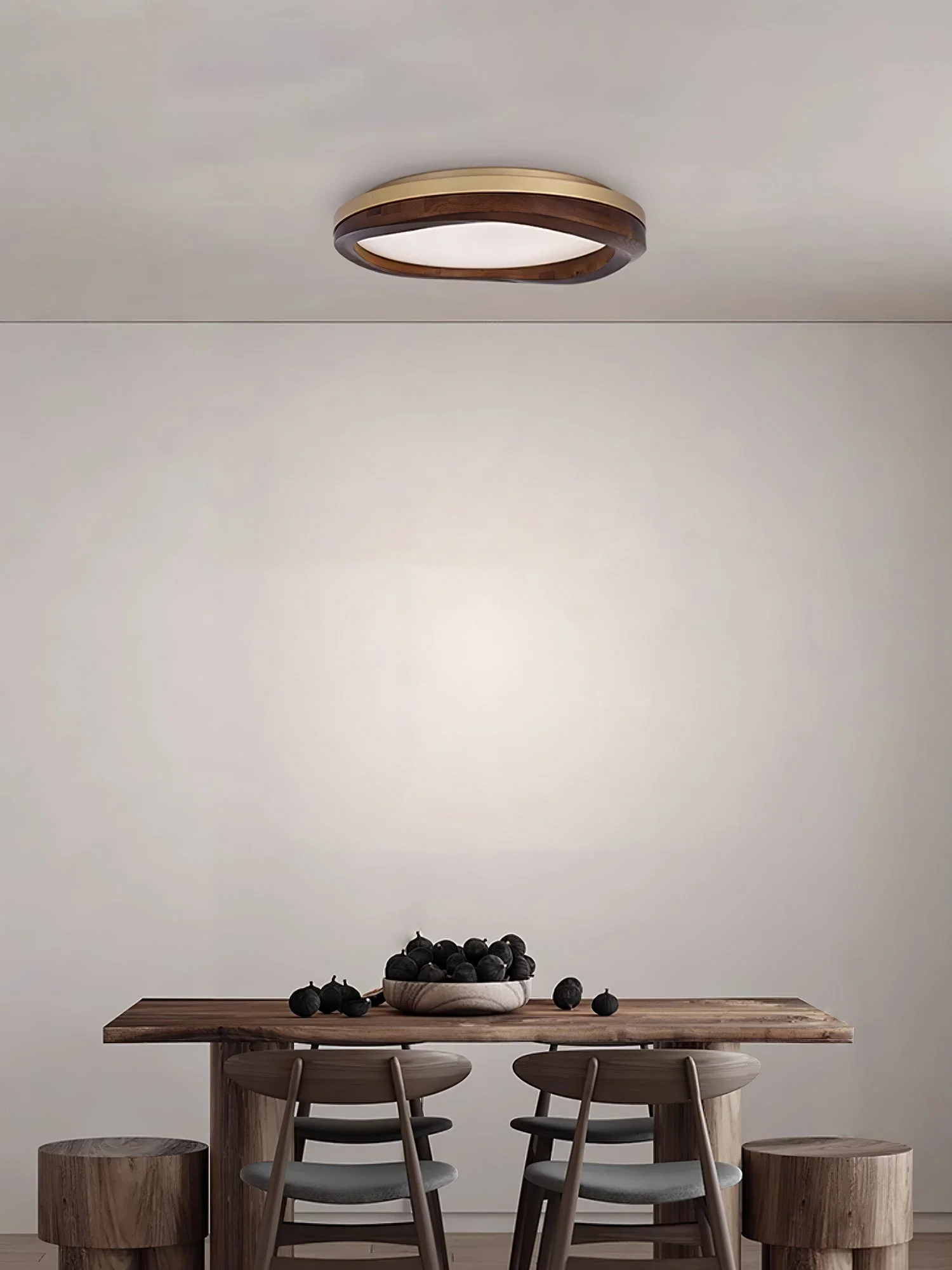 Artalis Walnut Wood Flush Mount - Image 52