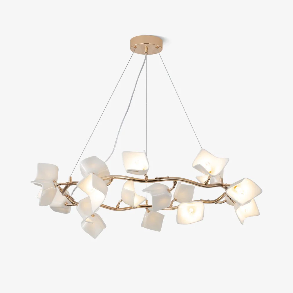 Arthearae Postmodern Luxury Flora Ceramics Chandelier