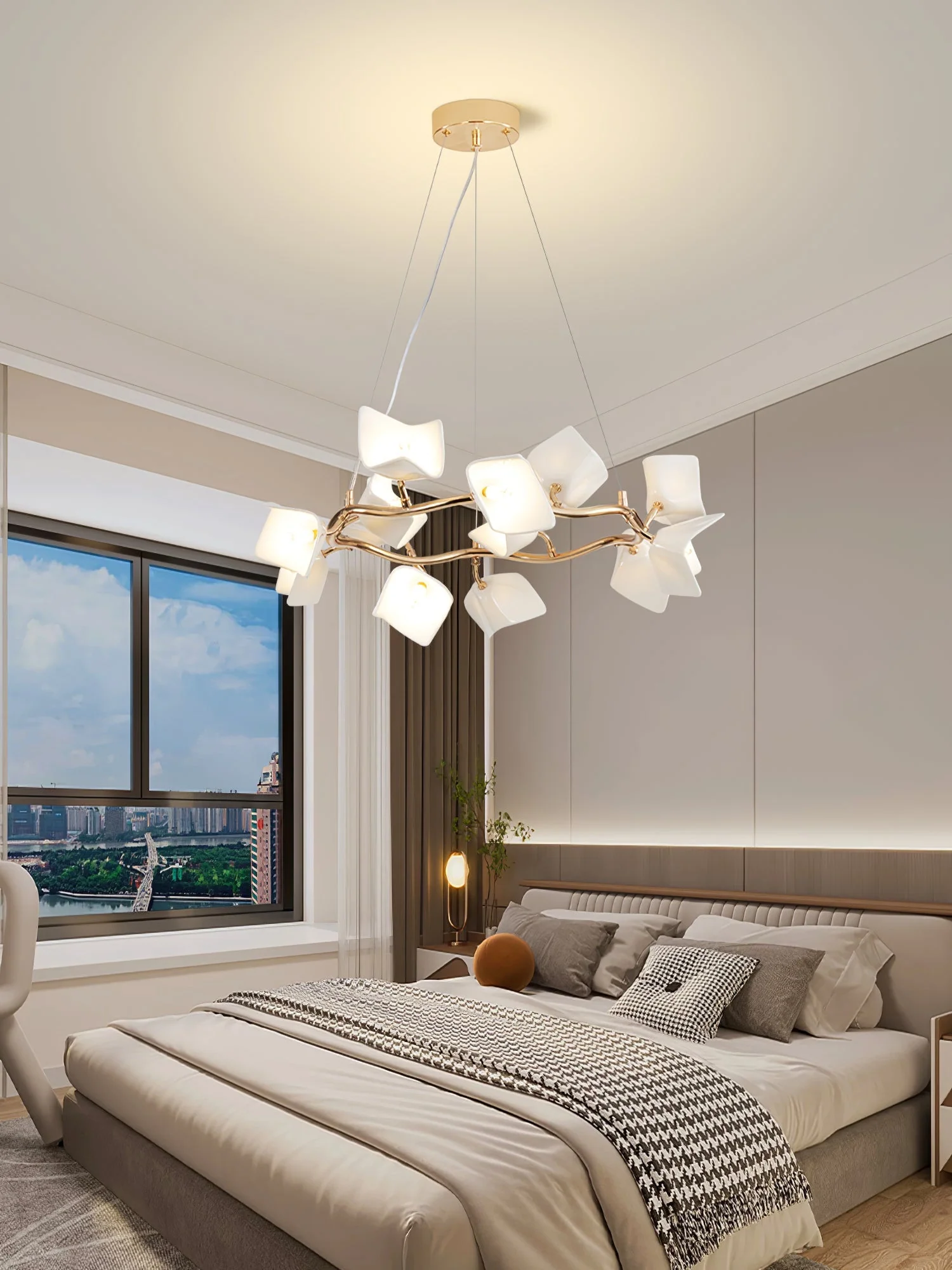 Arthearae Postmodern Luxury Flora Ceramics Chandelier - Image 2