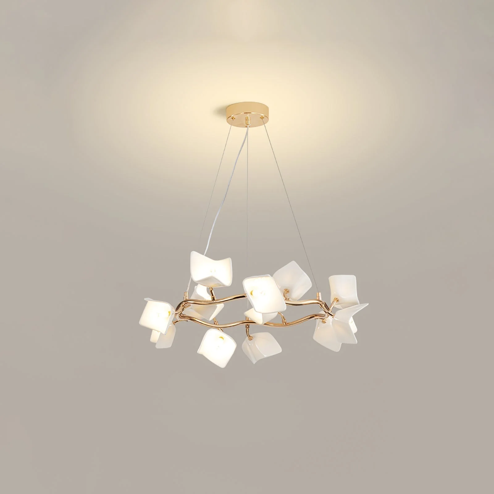 Arthearae Postmodern Luxury Flora Ceramics Chandelier - Image 20