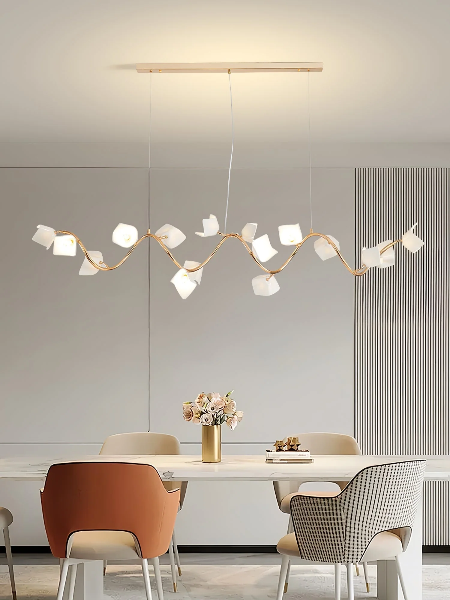 Arthearae Postmodern Luxury Flora Ceramics Chandelier - Image 27