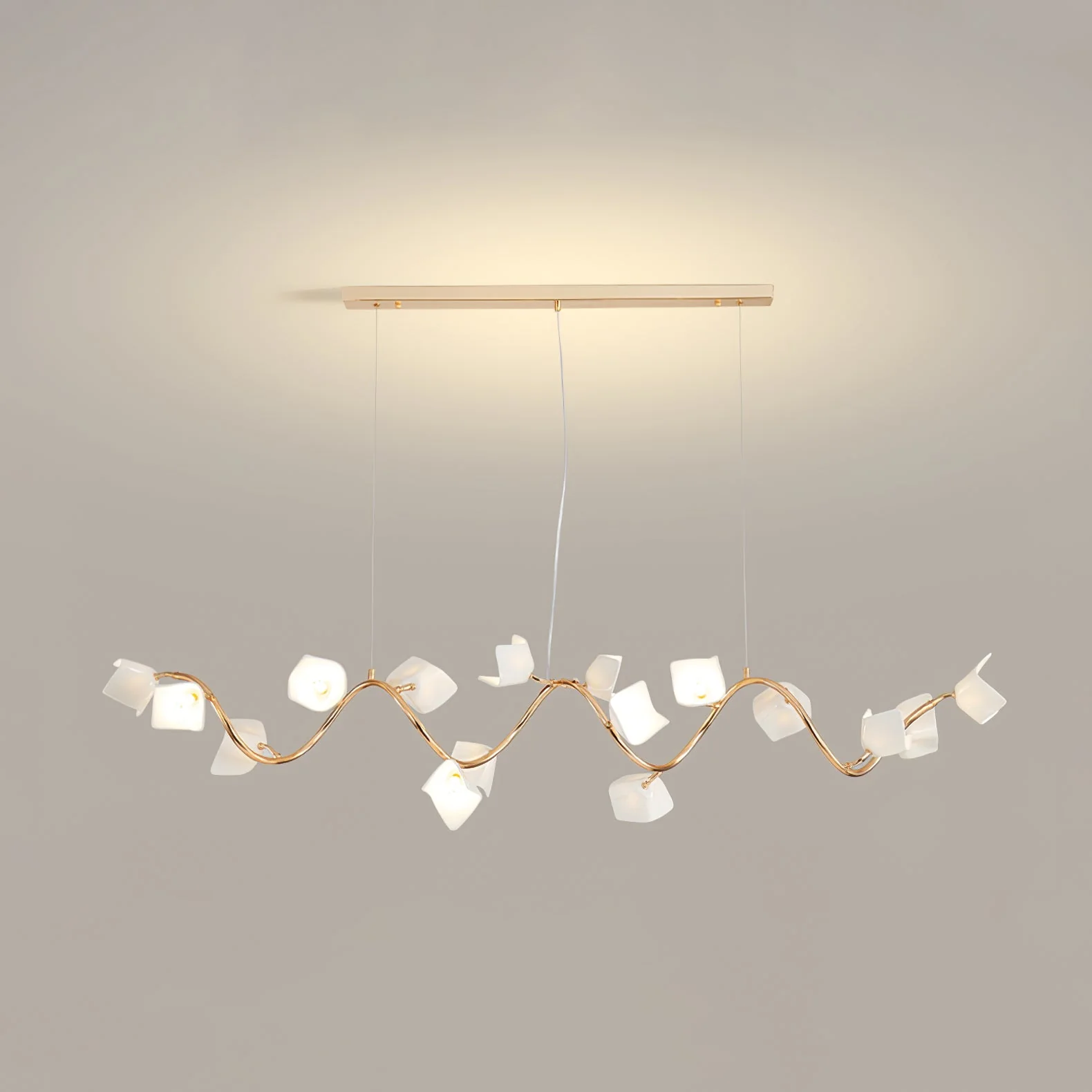 Arthearae Postmodern Luxury Flora Ceramics Chandelier - Image 3
