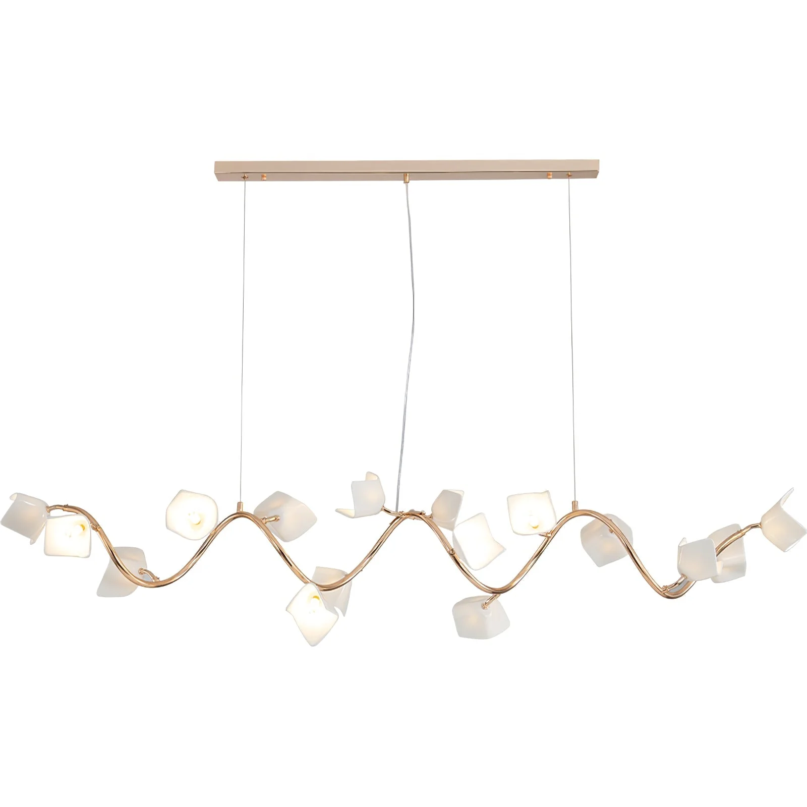 Arthearae Postmodern Luxury Flora Ceramics Chandelier - Image 8