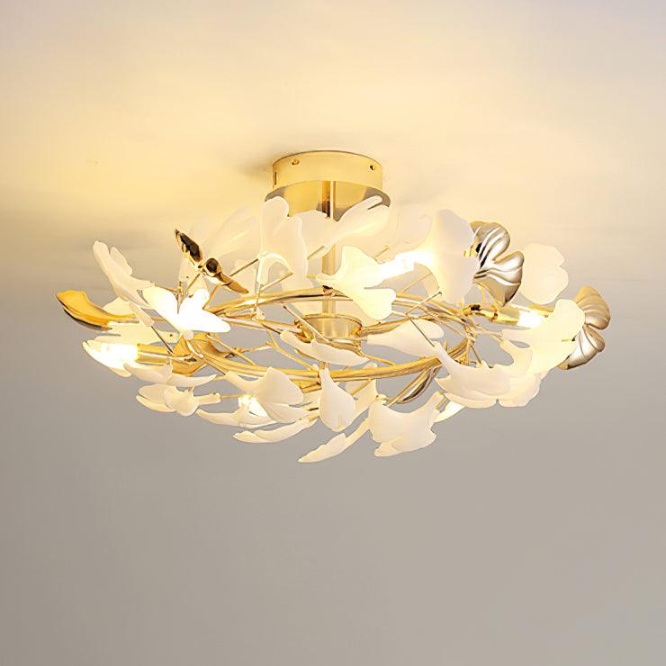 Artheel Premium Nordic Art Gingko Rotating Ceramics Ceiling Lamp - Image 20