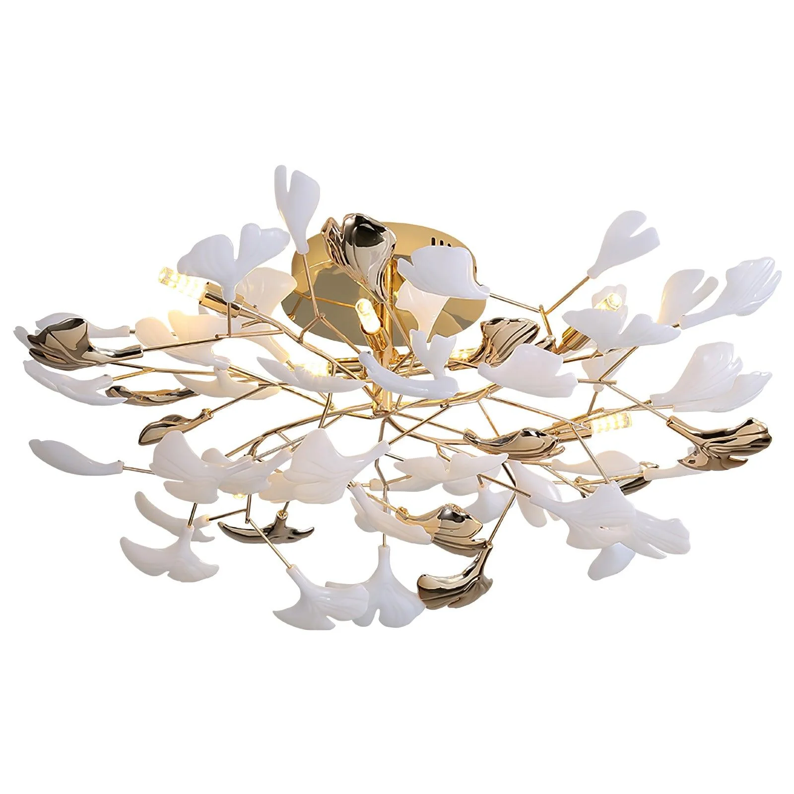 Artheel Premium Nordic Art Gingko Rotating Ceramics Ceiling Lamp - Image 49