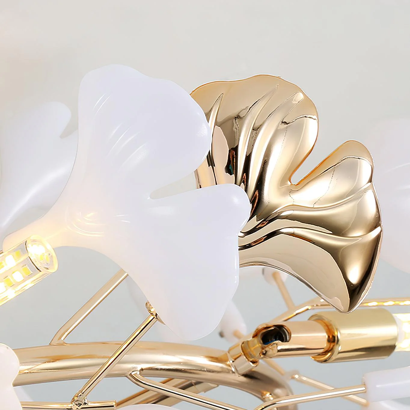 Artheel Premium Nordic Art Gingko Rotating Ceramics Ceiling Lamp - Image 8