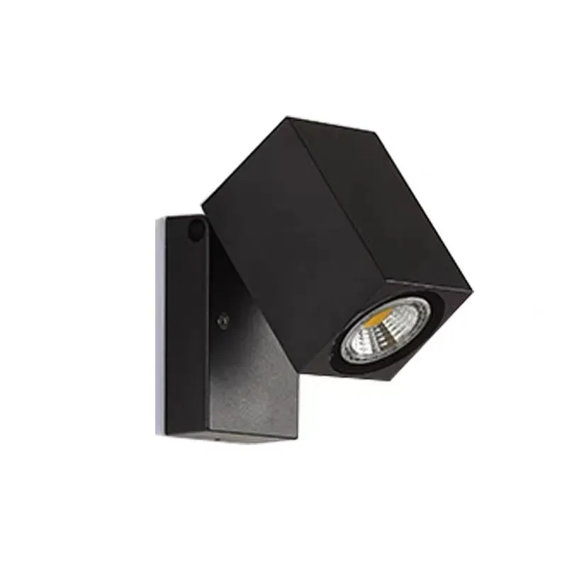 Artiq Modern Outdoor Rotatable Metal Spotlight Wall Lamp, Black - Image 7