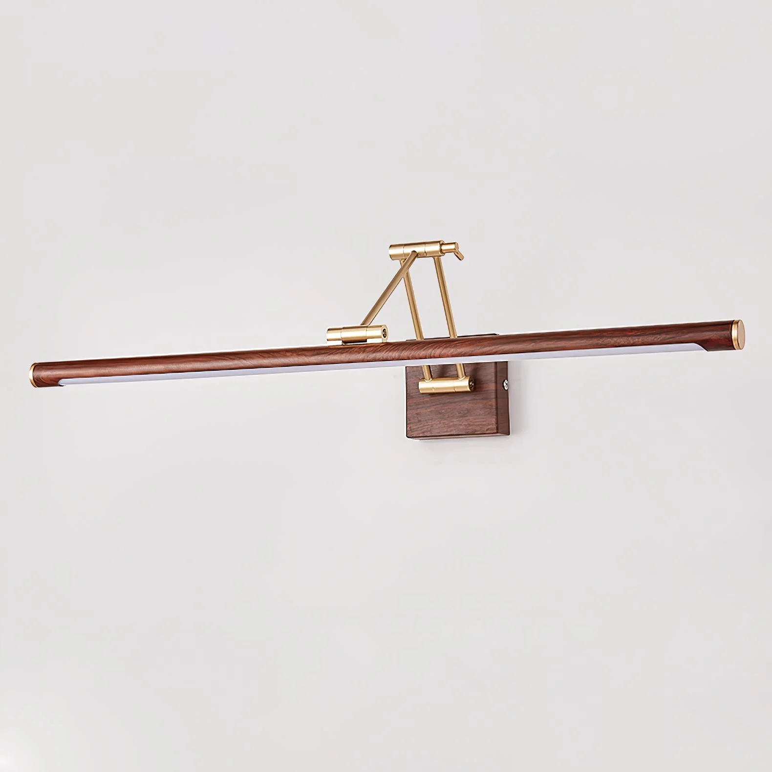 Arvararae Walnut Color Linear Adjustable Wall Light - Image 8