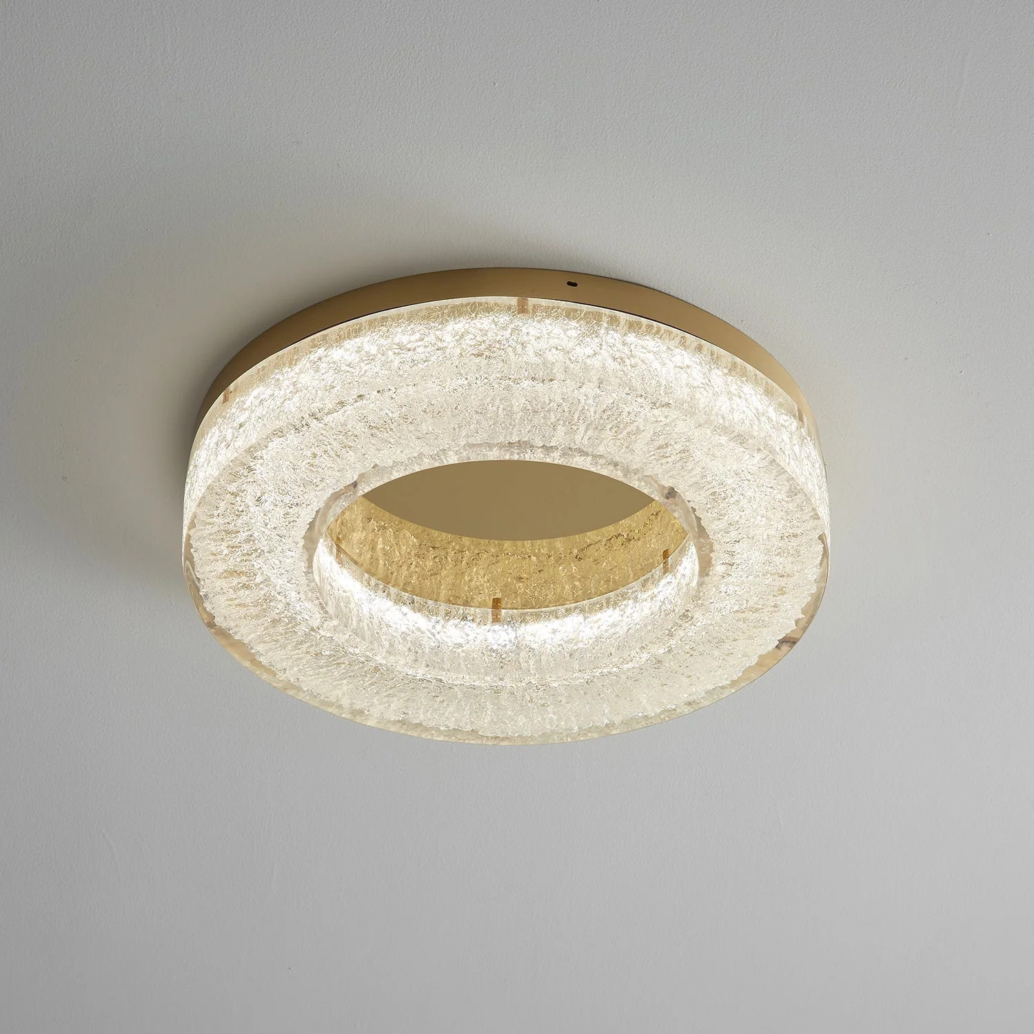 Ashaionis Ice Crack Circle Resin Ceiling Lamp - Image 10