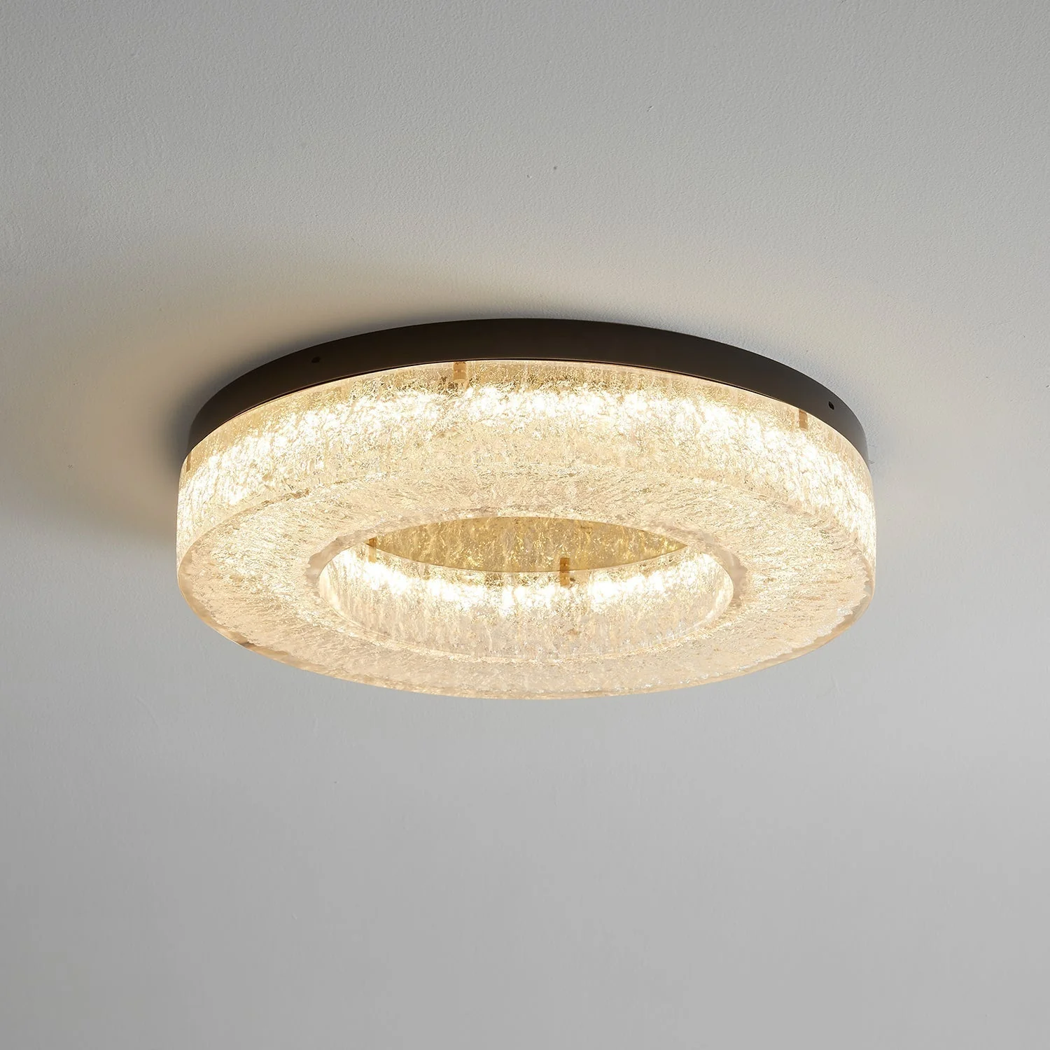 Ashaionis Ice Crack Circle Resin Ceiling Lamp - Image 20