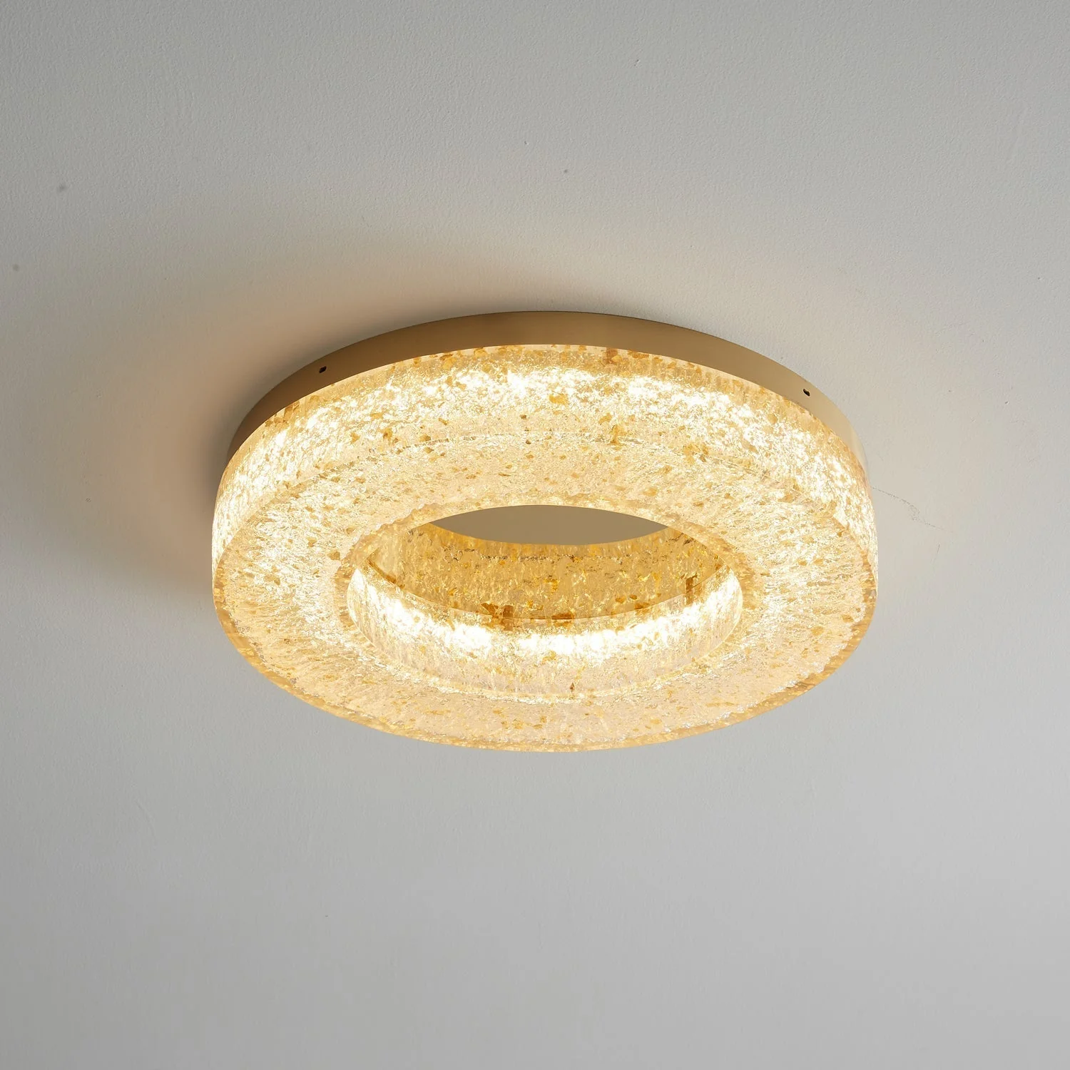 Ashaionis Ice Crack Circle Resin Ceiling Lamp - Image 22