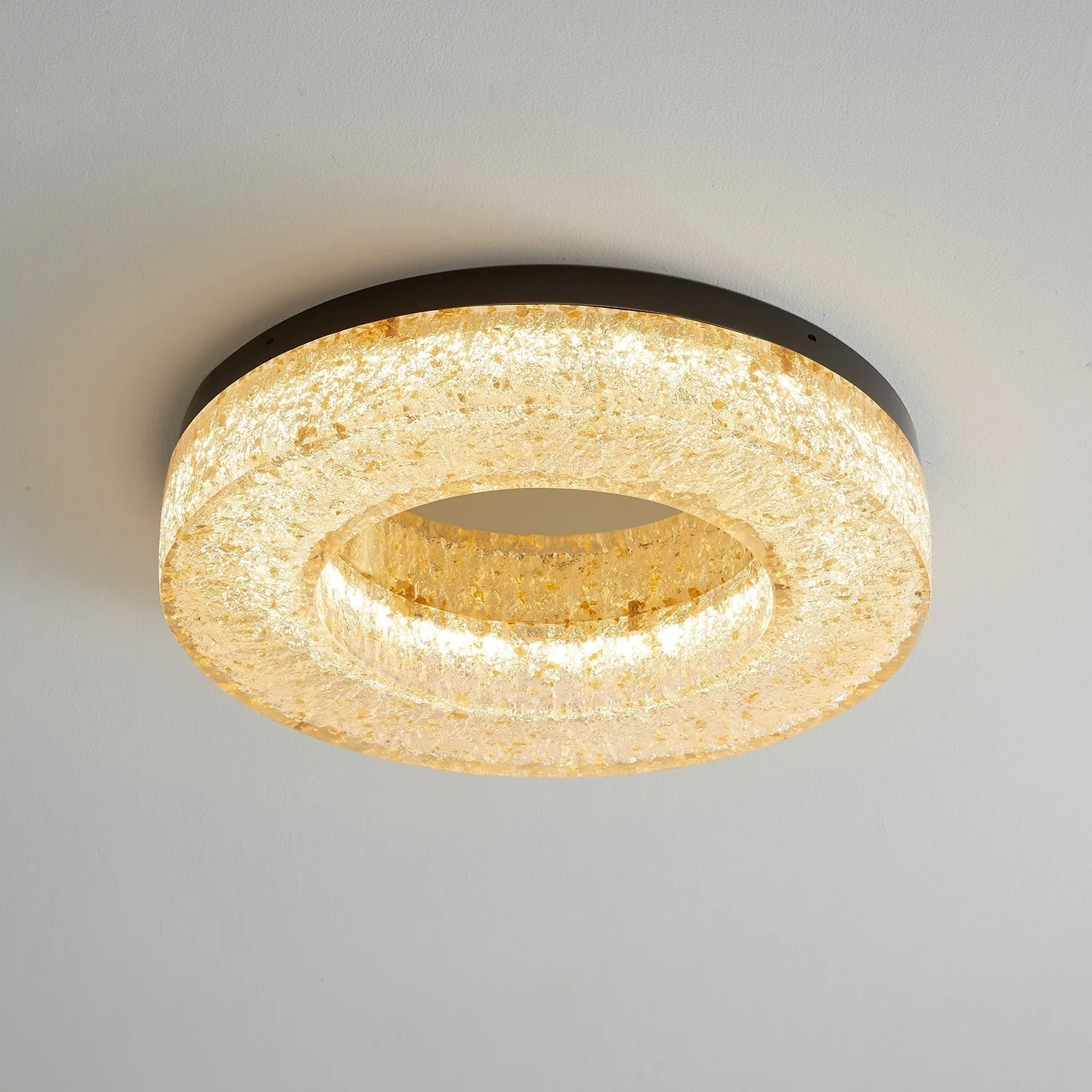 Ashaionis Ice Crack Circle Resin Ceiling Lamp - Image 23