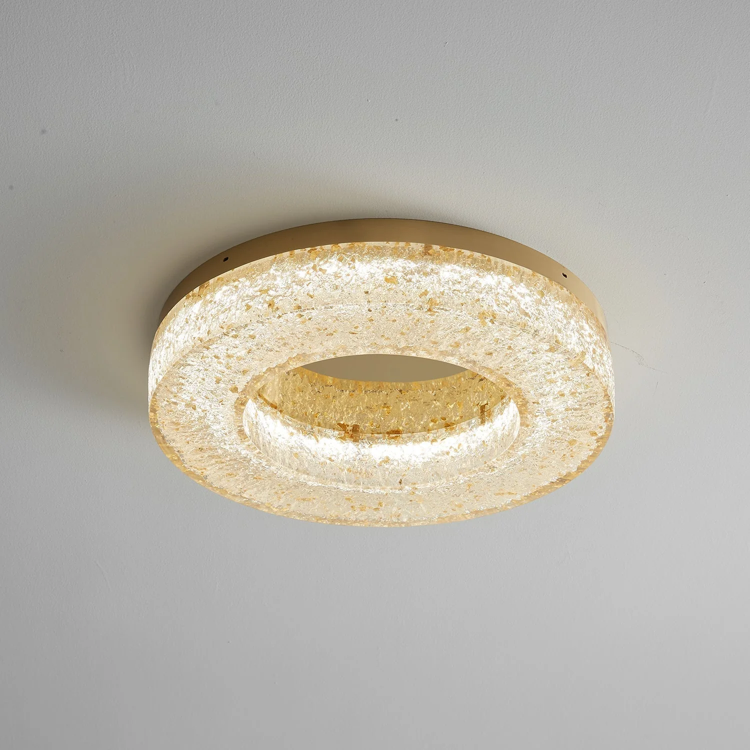 Ashaionis Ice Crack Circle Resin Ceiling Lamp - Image 24