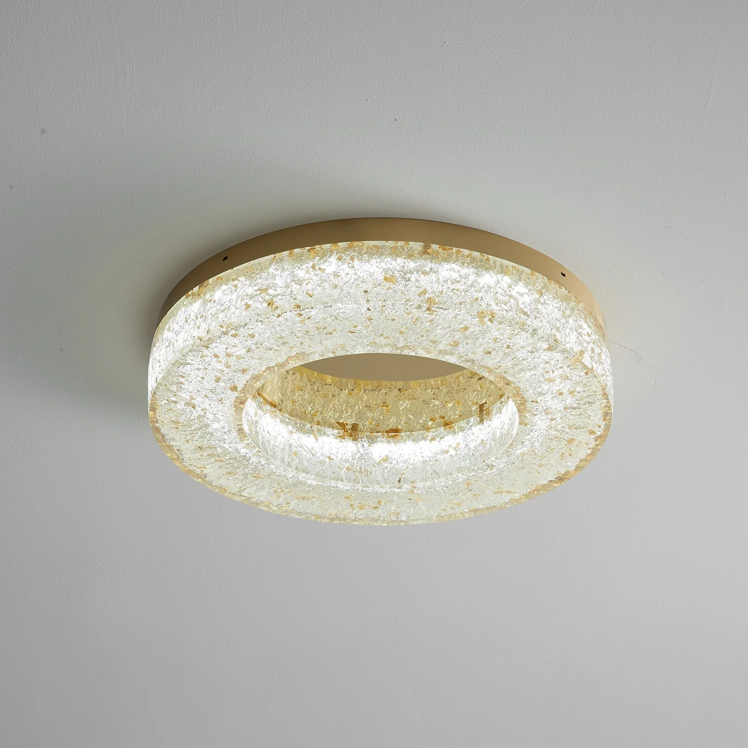 Ashaionis Ice Crack Circle Resin Ceiling Lamp - Image 25