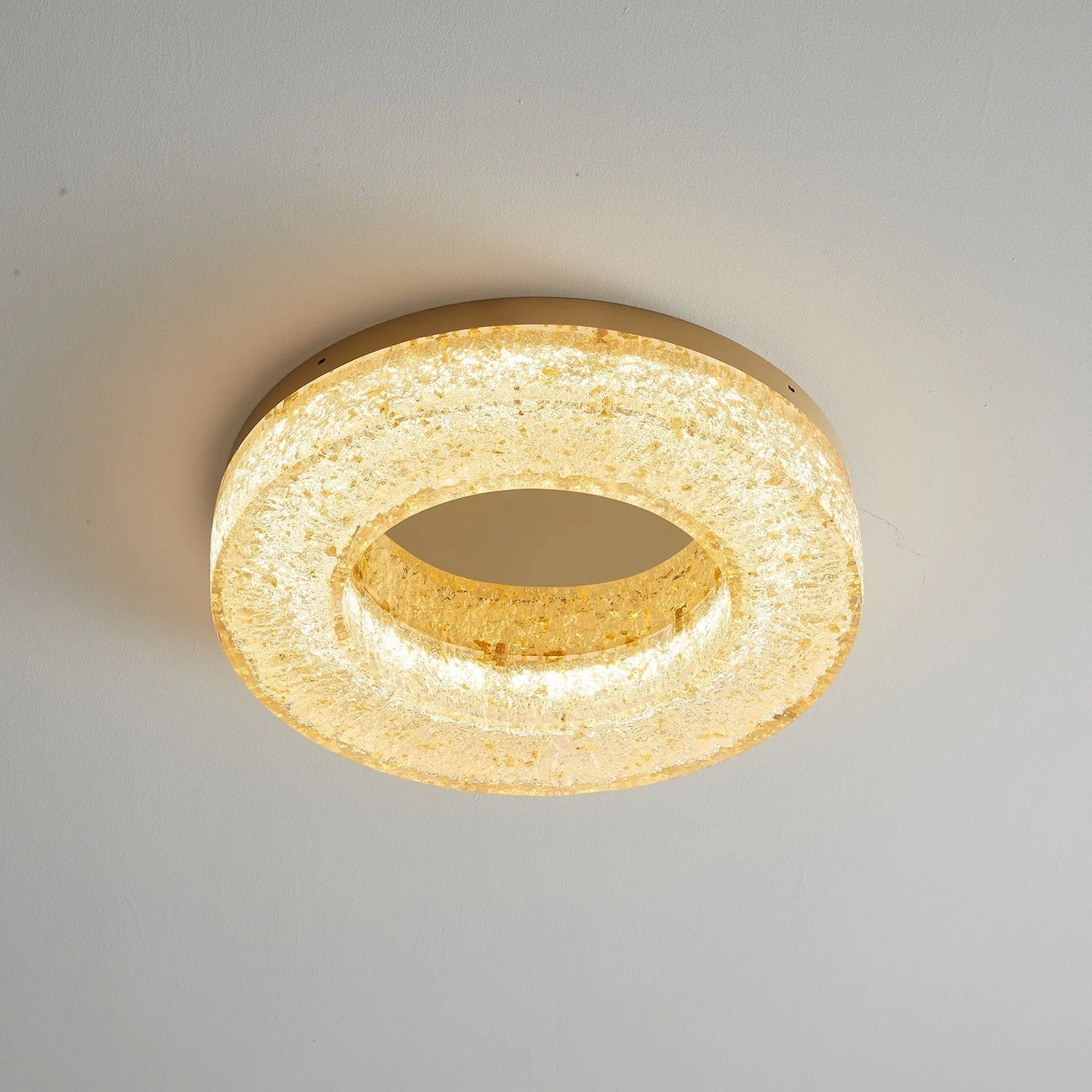 Ashaionis Ice Crack Circle Resin Ceiling Lamp - Image 26