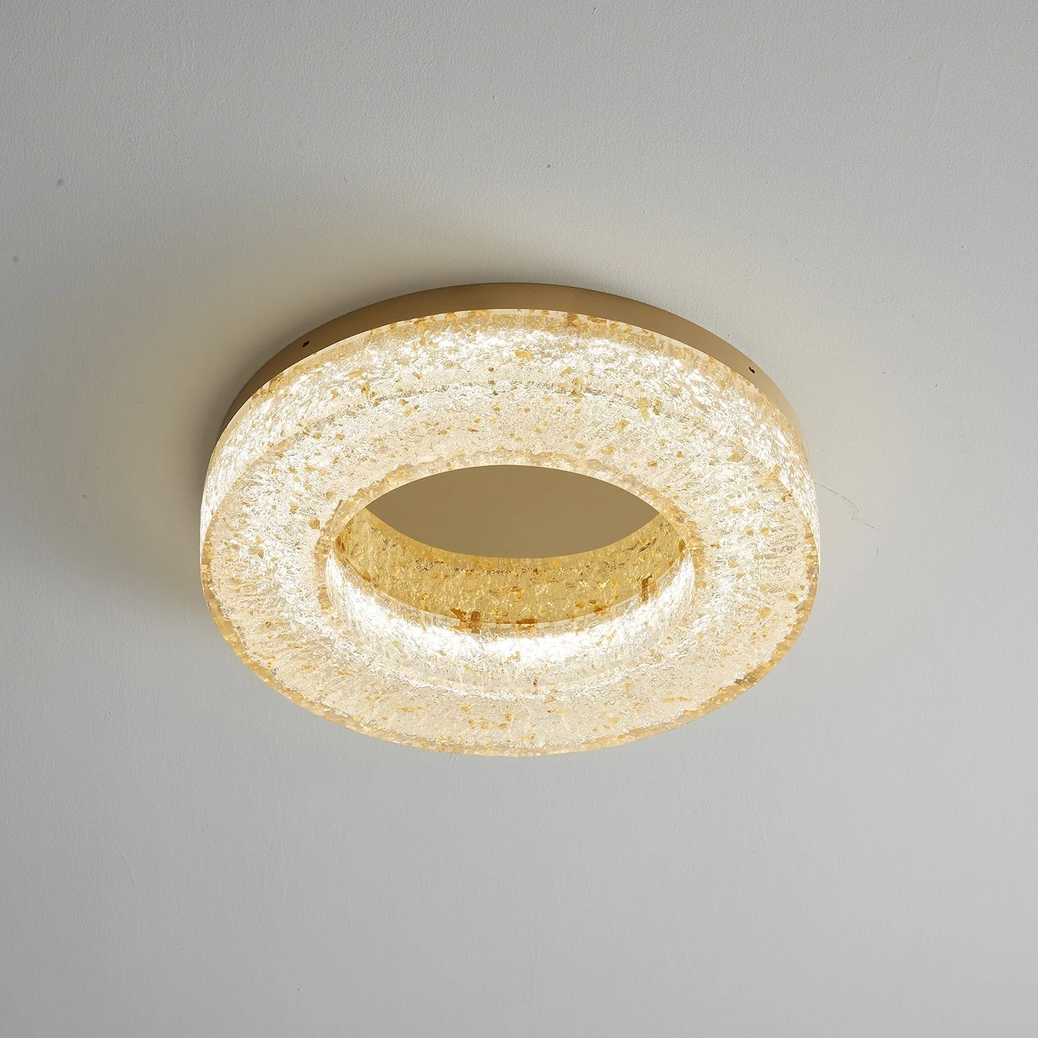 Ashaionis Ice Crack Circle Resin Ceiling Lamp - Image 27