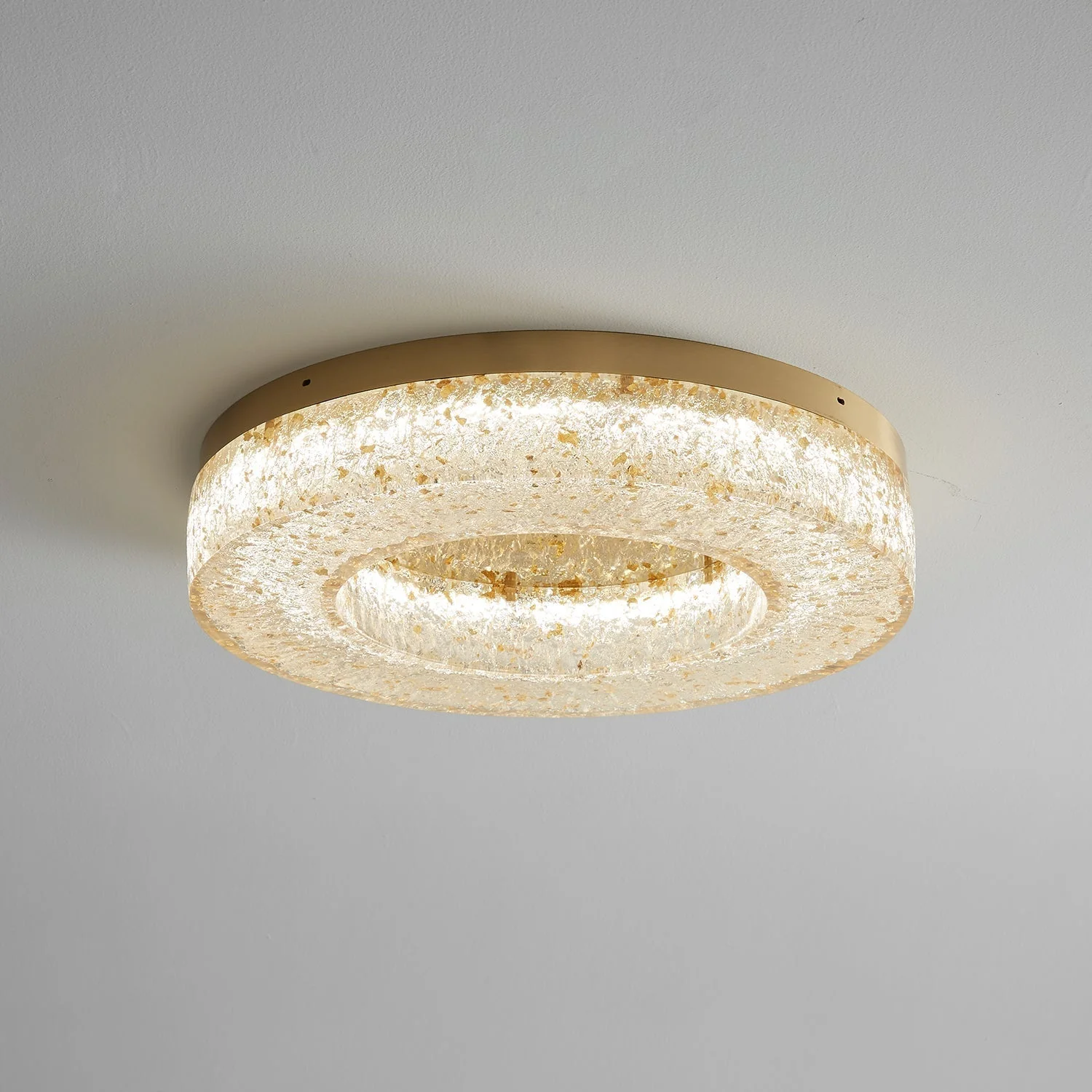 Ashaionis Ice Crack Circle Resin Ceiling Lamp - Image 29