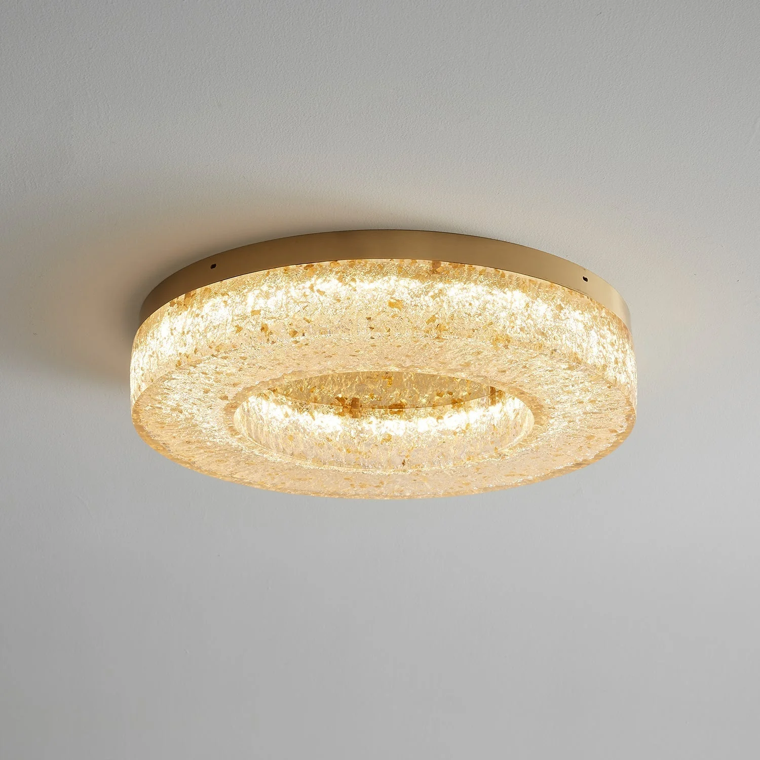 Ashaionis Ice Crack Circle Resin Ceiling Lamp - Image 30