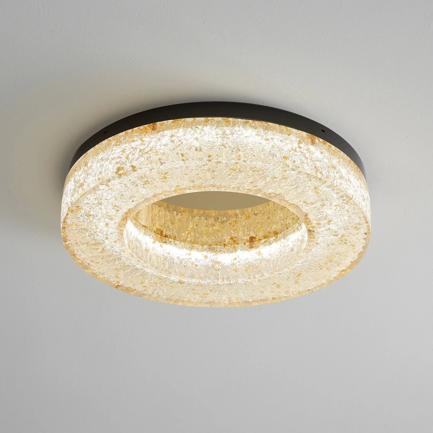 Ashaionis Ice Crack Circle Resin Ceiling Lamp - Image 34