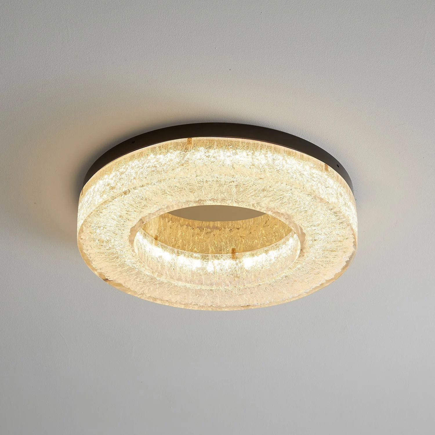 Ashaionis Ice Crack Circle Resin Ceiling Lamp - Image 36