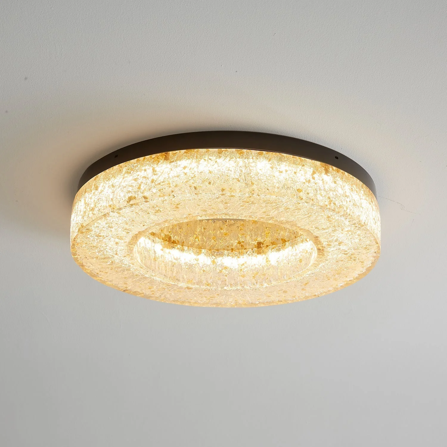 Ashaionis Ice Crack Circle Resin Ceiling Lamp - Image 37