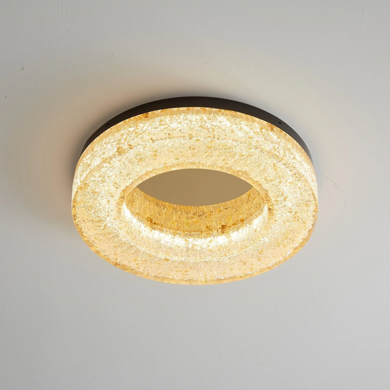 Ashaionis Ice Crack Circle Resin Ceiling Lamp - Image 43