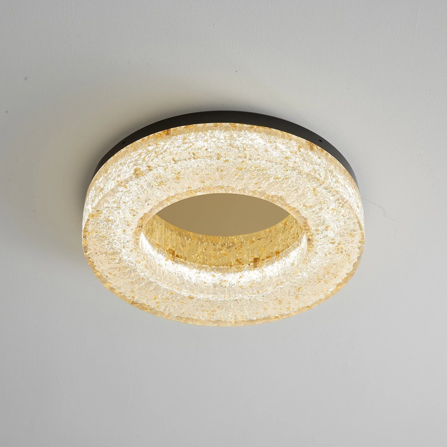 Ashaionis Ice Crack Circle Resin Ceiling Lamp - Image 44