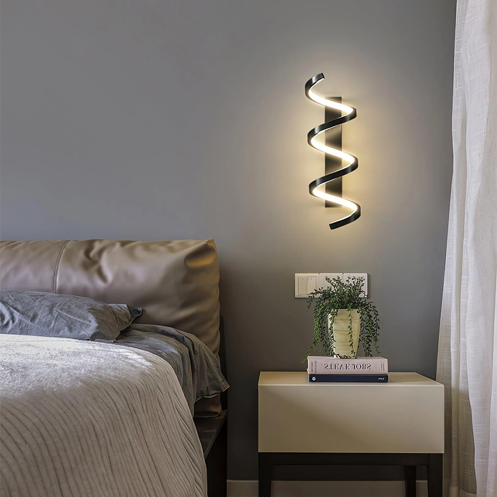 Asilion Nordic Art Spiral Wall Light - Image 24
