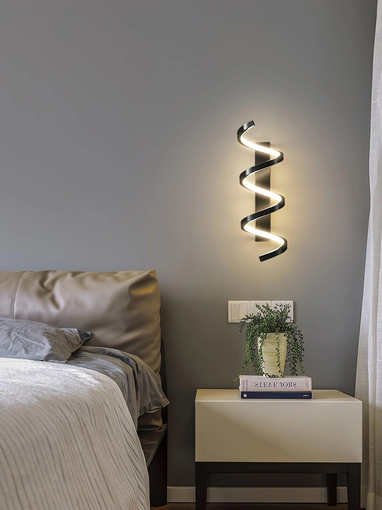 Asilion Nordic Art Spiral Wall Light - Image 6