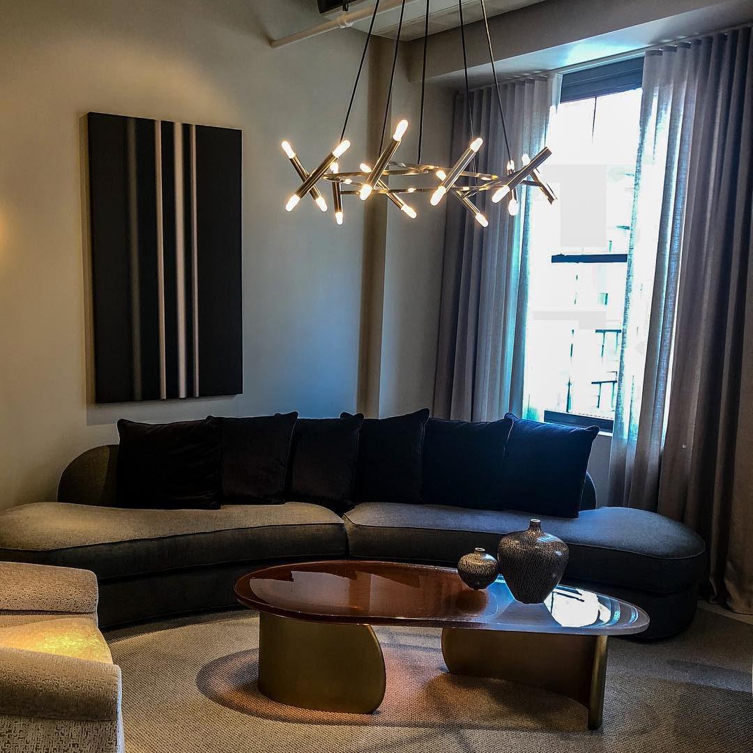 Astra Modern Brass Chandelier - Image 13