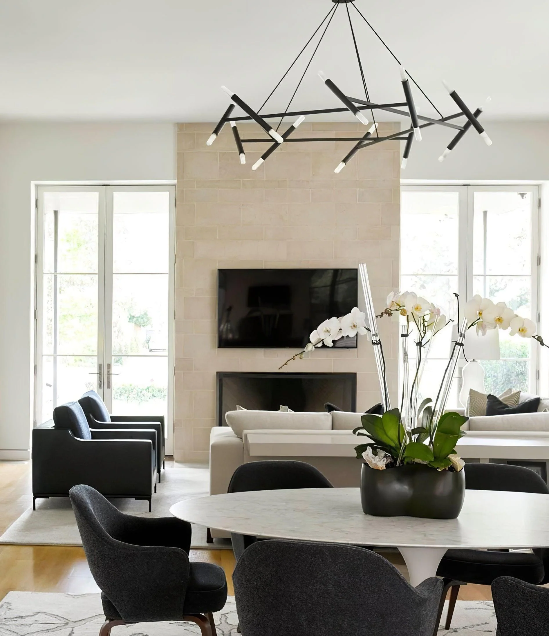 Astra Modern Brass Chandelier - Image 17
